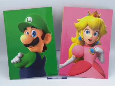 2x Nintendo Super Mario Notizbücher - NEU